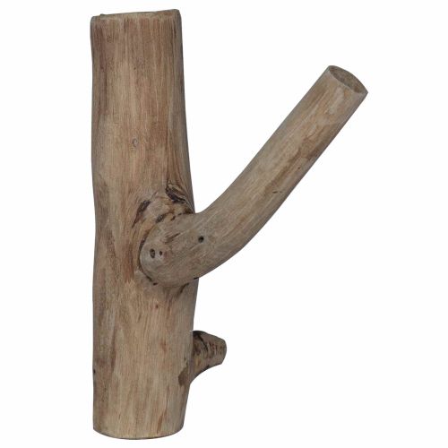 Кука Кафяво 4 x 4 x 14 см Солидно възстановено дърво