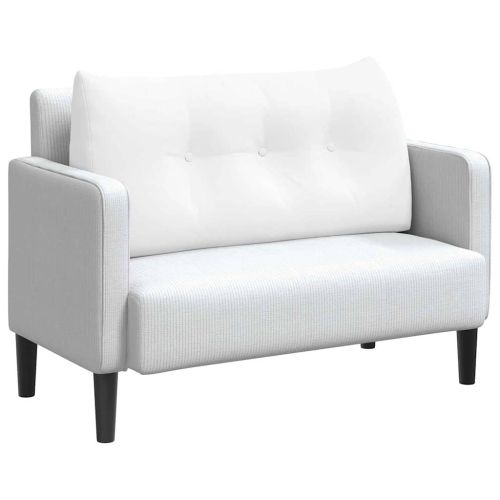 Възглавница за гръб Бяло 100 x 24 x 50 см текстил