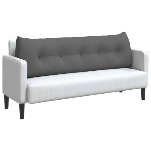 Възглавница за гръб Тъмен сив 160 x 24 x 50 см текстил