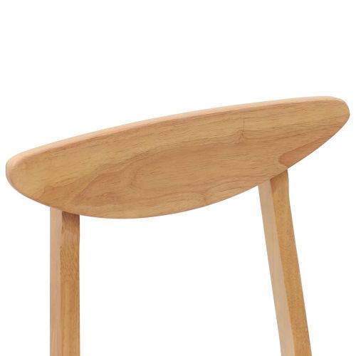 Обедени столове 2 pcs Естествен 42 х 47.5 х 81 см