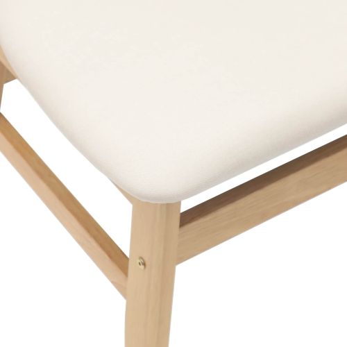 Обедени столове 2 pcs Естествен 42 х 47.5 х 81 см