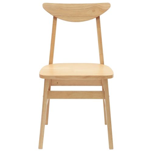 Обедени столове 2 pcs Естествен 42 х 47.5 х 81 см