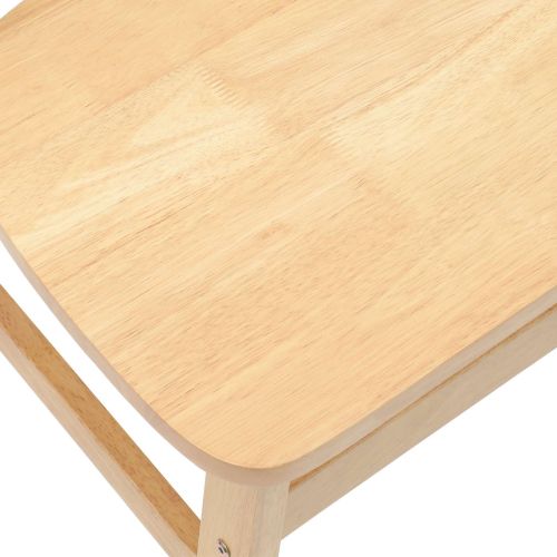 Обедени столове 2 pcs Естествен 42 х 47.5 х 81 см