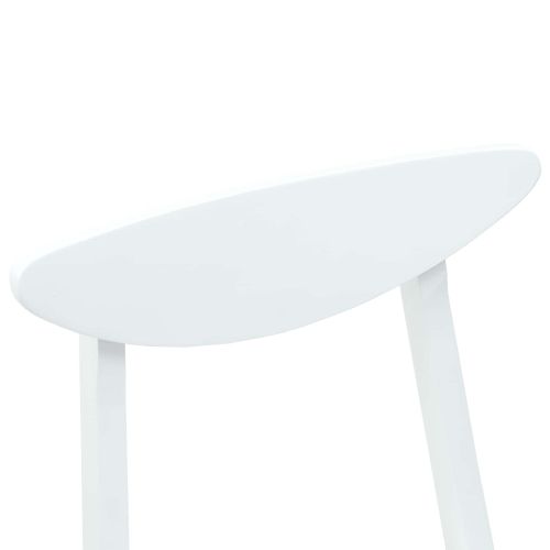 Обедени столове 2 pcs Бяло 42 х 47.5 х 81 см