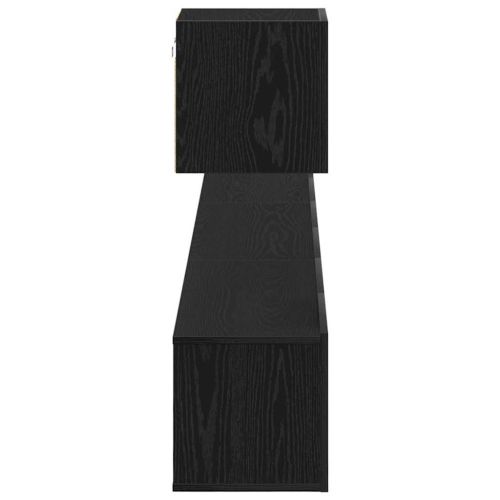 Комплект ТВ шкаф Монтиране на стена Черния дъб Инженерно дърво