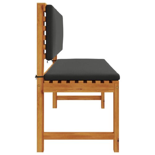 Градински стол с възглавница Кафяво 100 x 50 x 91 см