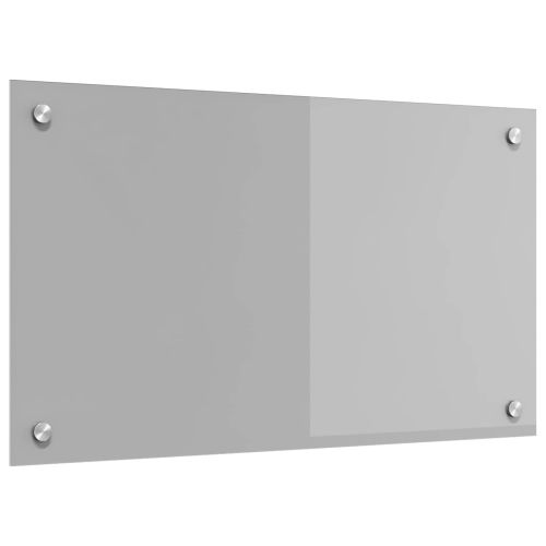 Кухненски заден панел Светлосиво 70 x 40 cm закалено стъкло