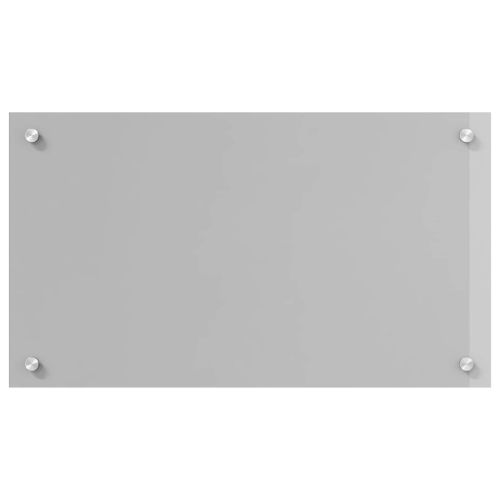 Кухненски заден панел Светлосиво 70 x 40 cm закалено стъкло