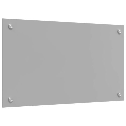 Кухненски заден панел Светлосиво 70 x 40 cm закалено стъкло