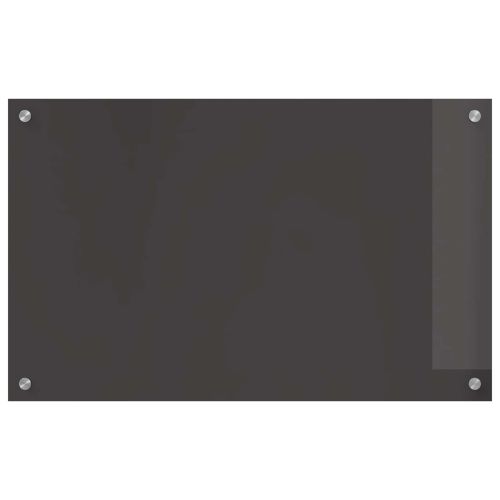 Кухненски заден панел Тъмносив 80 x 50 x 0,6 см закалено стъкло