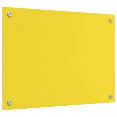 Кухненски заден панел Жълто 70 x 50 x 0,6 см закалено стъкло