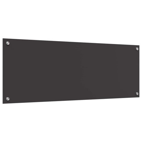 Кухненски заден панел Тъмен сив 110 x 40 cm закалено стъкло