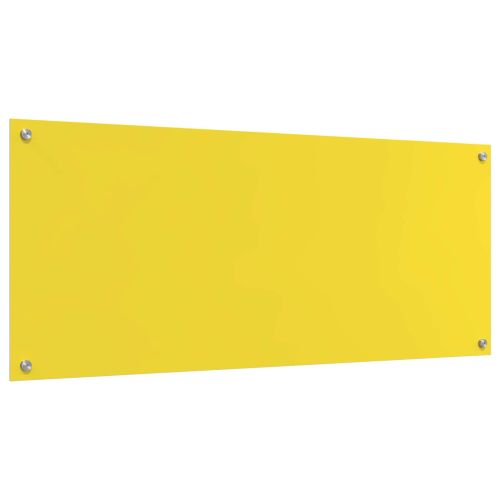 Кухненски заден панел Жълто 120 x 50 cm закалено стъкло