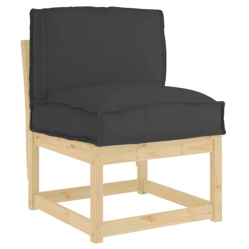 Възглавница Черно 50 x 40 x 12 cm Оксфордска тъкан