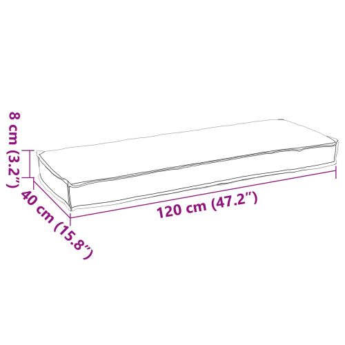 Възглавница Черно 120 x 40 x 8 см Оксфордска тъкан