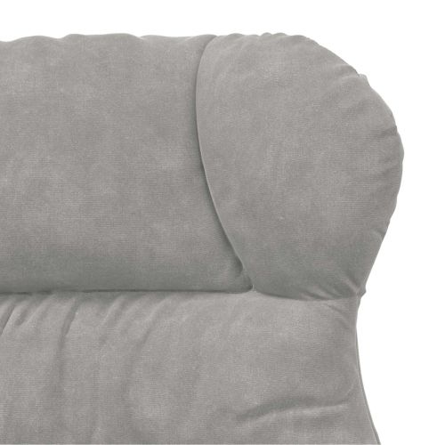 фотьойл Светлосиво 69 x 74 x 93 см Кадифе