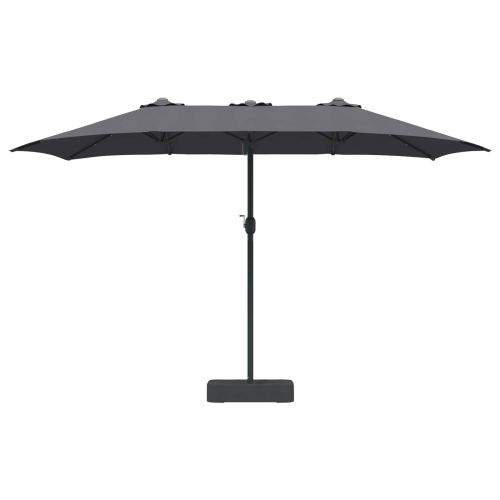 Градински парасол Антрацит 385 x 209 x 244 см Полиестер