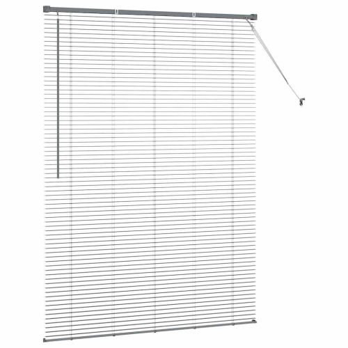 Вертикални щори С завеси Тъмен сив 175 x 135 см Алуминий