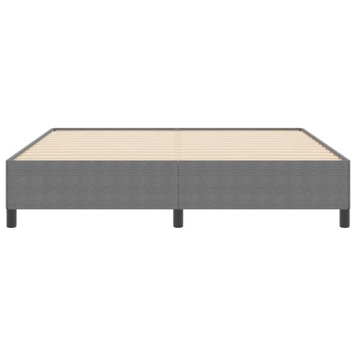 Легло с пружинирана основа Светлосиво 180 x 200 cm Кадифе