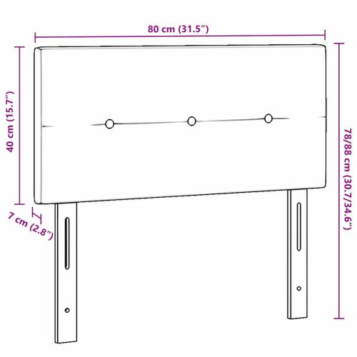 Облегалка за глава с таблото Розово 80 cm Изкуствена