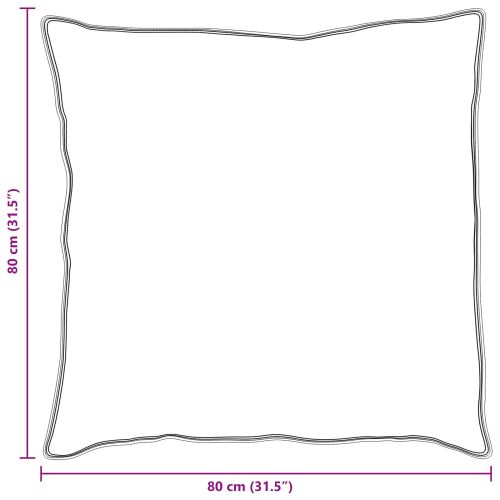 Възглавница с възглавница 2 pcs Бяло 80 x 80 cm Памук