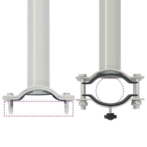Прибираща се странична тента, 100х300 см, черна