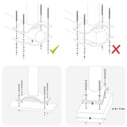 Прибираща се дворна странична тента, 120x300 см, червена