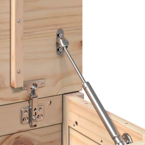 Кутия за съхранение, 60x32x45,5 см, борово дърво масив