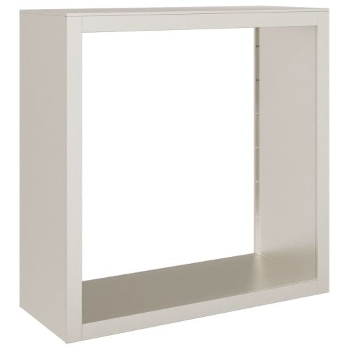 Стойка за дърва за огрев 100x40x100 см Патинираща стомана