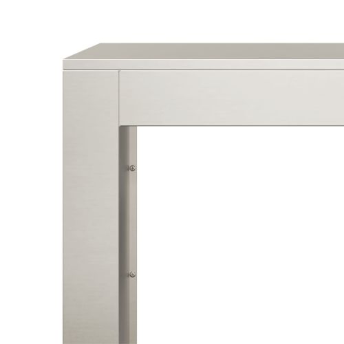 Стойка за дърва за огрев 100x40x100 см Патинираща стомана