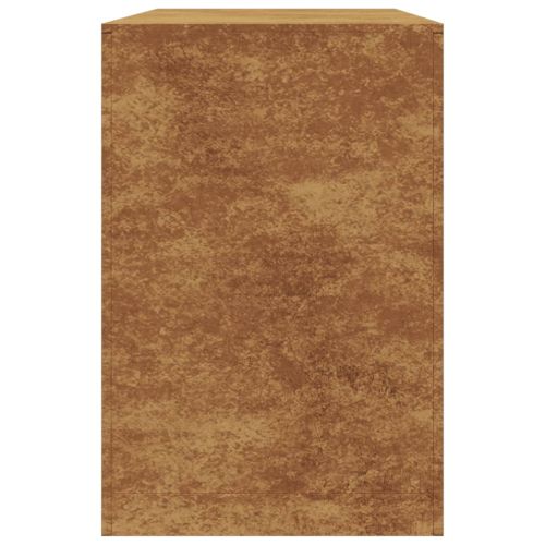 Стойка за дърва за огрев 100x40x60 cm Патинираща стомана