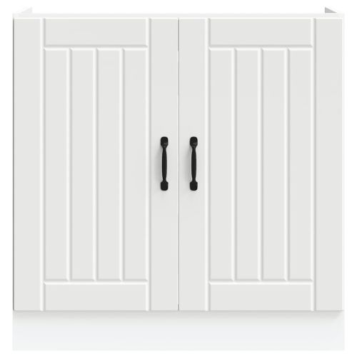 Шкаф за мивка, Lucca, бял, инженерно дърво