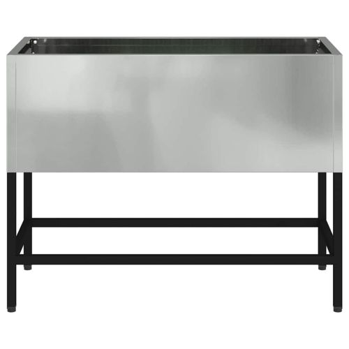 Повдигната градинска саксия Сребрист 60 x 26 x 45 см