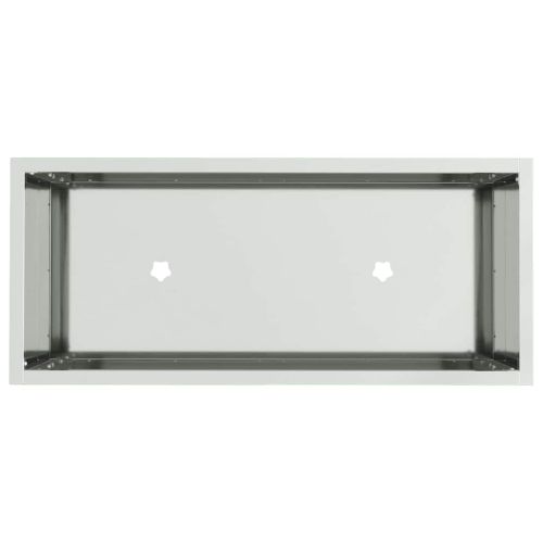 Повдигната градинска саксия Сребрист 60 x 26 x 45 см