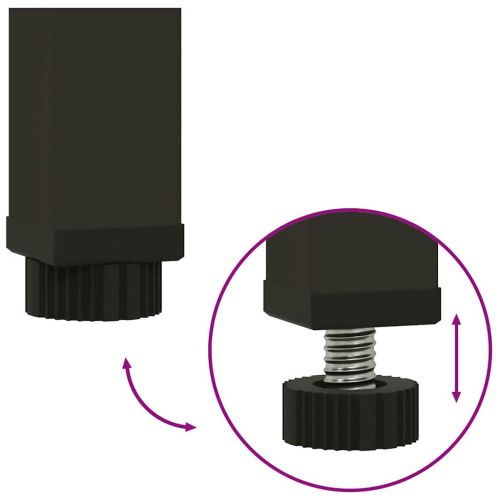 Повдигната градинска саксия Сребрист 60 x 26 x 45 см