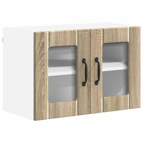 Кухненски шкаф 2 pcs Сонома дъб 60 x 31 x 40 см Инженерно дърво