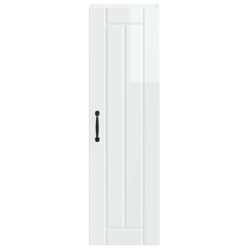 Кухненски шкаф Лъскаво бяло 30 x 31 x 100 см Инженерно дърво