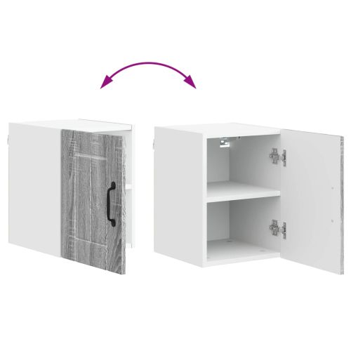 Кухненски шкаф 2 pcs Сив Сонома 30 x 31 x 40 см Инженерно дърво