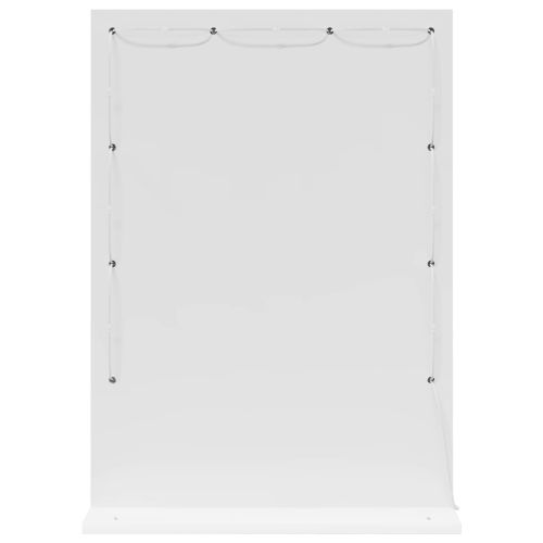 Огледало за грим Бяло 70 x 50 x 18 см Стъкло и инженерно дърво