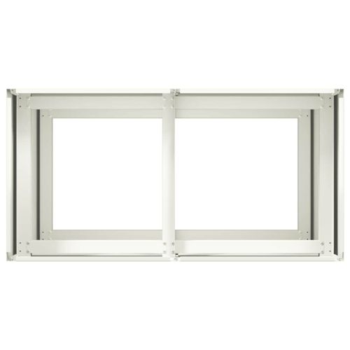 Кашпа, бяла, 80x40x80 см, студеновалцувана стомана