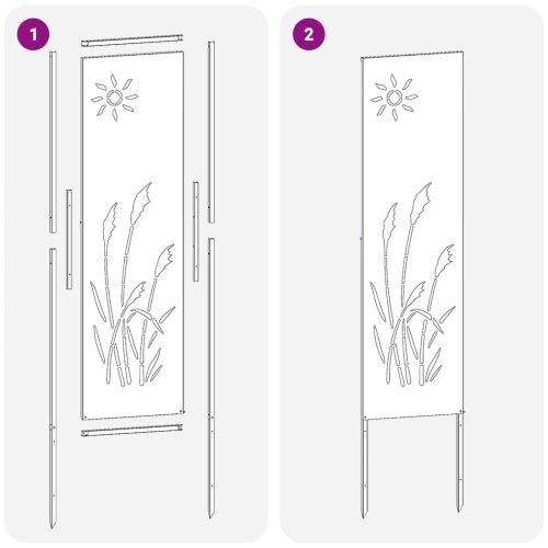 Екран за градинска неприкосновеност Антрацит 32 x 140 см