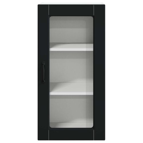 Кухненски шкаф Черно 40 x 31 x 80 см Инженерно дърво