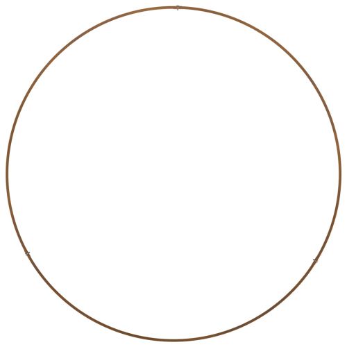 Пръстен за саксия Кафяво 80 x 80 x 20 cm Патинираща стомана