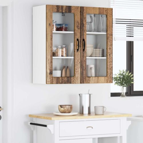 Кухненски шкаф 2 pcs Старо дърво 40 x 31 x 80 см