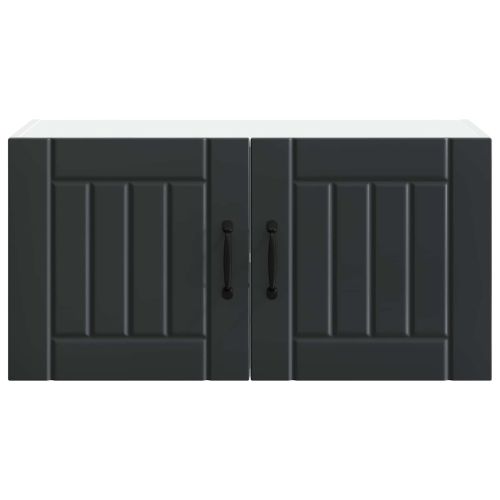 Кухненски шкаф Черно 80 x 31 x 40 см Инженерно дърво