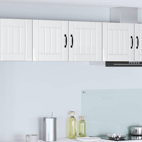 Кухненски шкаф Лъскаво бяло 80 x 31 x 40 см Инженерно дърво