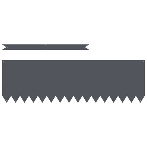 Ограда за трева 20 pcs Антрацит 100 x 0.05 x 20 см