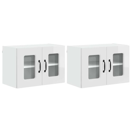 Кухненски шкаф Kalmar 2 pcs Лъскаво бяло 60 x 31 x 40 см