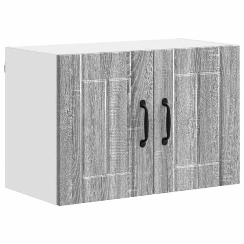 Кухненски стени шкафове 2 pcs Сив Сонома 60 x 31 x 40 см