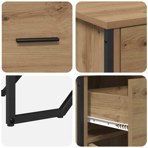 Служебен шкаф с чекмедже Дъб 97 x 32,5 x 74,5 см